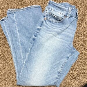 American Eagle Outfitters Light Blue Flare Jeans 8 - x-short